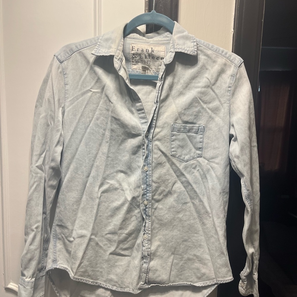 Frank & Eileen Sky Blue Casual Shirt XS